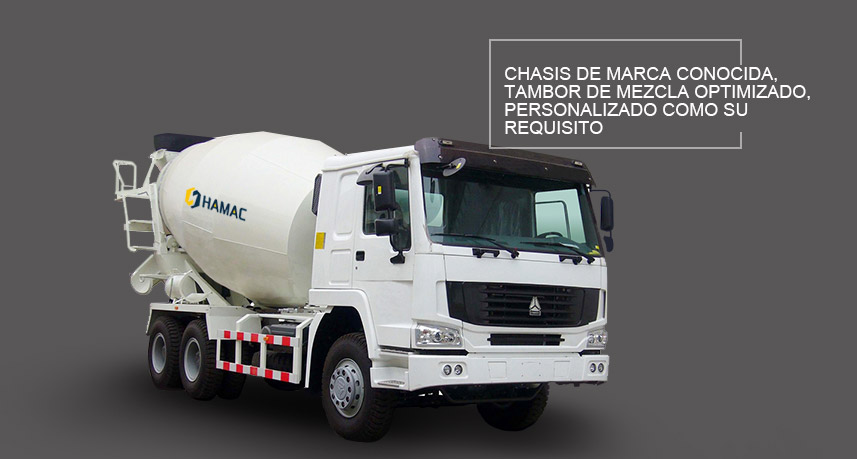Camión batidor de transporte de hormigón Hamac in Philippines 