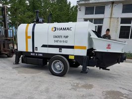 La bomba de hormigón de accionamiento diésel DHBT40 se entregó a África oriental a mediados de septiembre